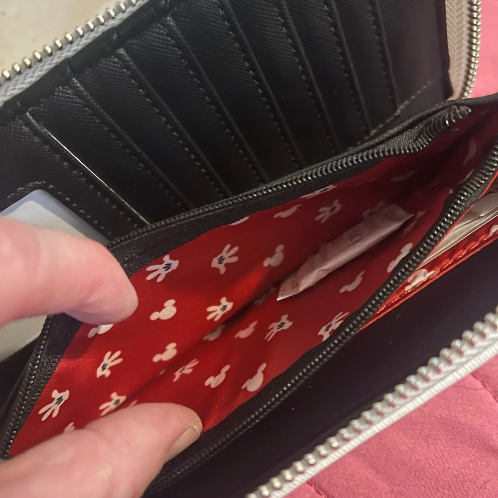 Loungefly Disney Parks Mickey Mouse Black and White Wallet - Picture 11 of 12